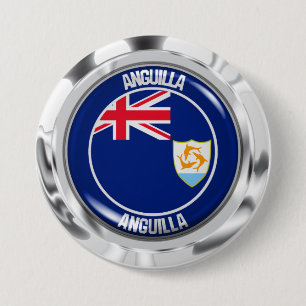 Bóton Redondo 7.62cm Anguilla Round Emblem