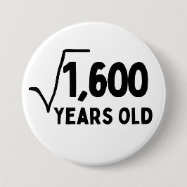 Bóton Redondo 7.62cm aniversário de 40 anos 40 anos quarenta e quarenta