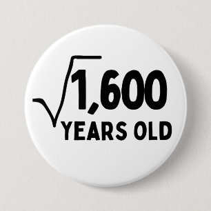 Bóton Redondo 7.62cm aniversário de 40 anos 40 anos quarenta e quarenta