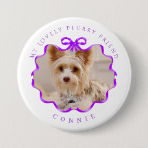 Arco Fita Pet Foto Pet Roxo