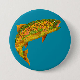Bóton Redondo 7.62cm Aspen Leaf Rainbow Trout 2