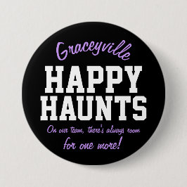 Bóton Redondo 7.62cm Assombrações felizes de Graceyville