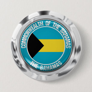 Bóton Redondo 7.62cm Bahamas — Round Emblem
