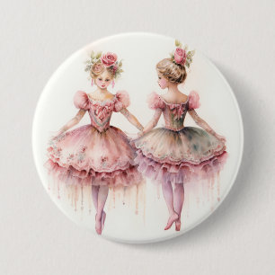 Bóton Redondo 7.62cm Ballet Quebra-Nozes, Rosinhas