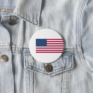 Bóton Redondo 7.62cm bandeira americana