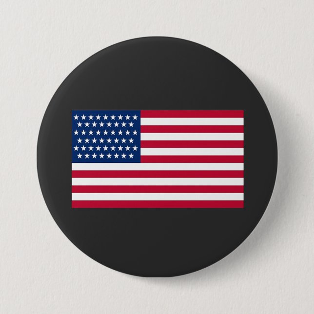 Bóton Redondo 7.62cm bandeira americana (Frente)
