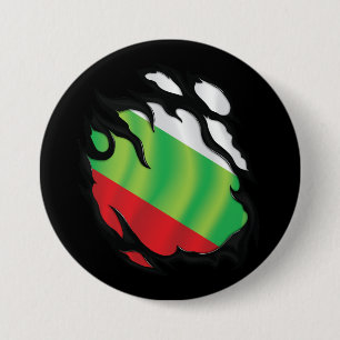 Bóton Redondo 7.62cm Bandeira Bulgária