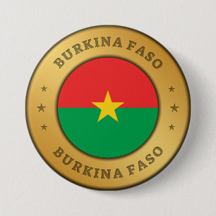 Bóton Redondo 7.62cm Bandeira Burkina Faso