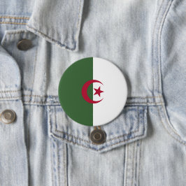 Bóton Redondo 7.62cm Bandeira da Argélia