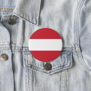 Bóton Redondo 7.62cm Bandeira da Áustria