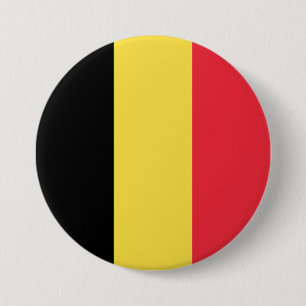 Bóton Redondo 7.62cm Bandeira da Bélgica