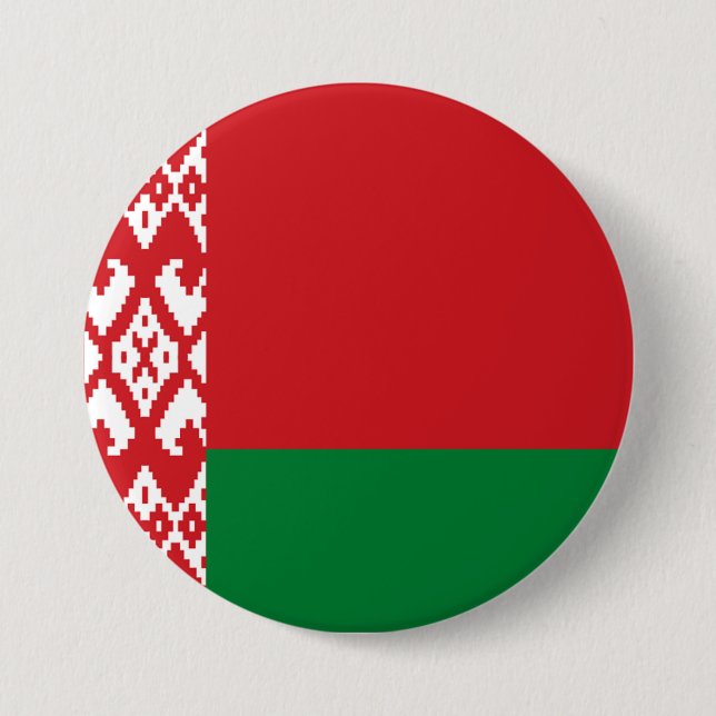 Bóton Redondo 7.62cm Bandeira da Bielorrússia (Frente)