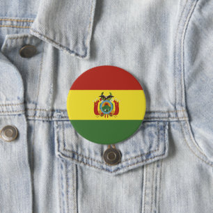 Bóton Redondo 7.62cm Bandeira da Bolívia