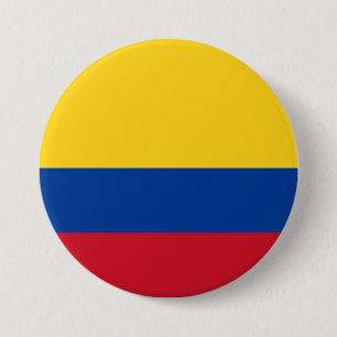 Bóton Redondo 7.62cm Bandeira da Colômbia