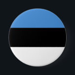 Bóton Redondo 7.62cm Bandeira da Estônia<br><div class="desc">Bandeira da Estônia</div>