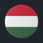 Bóton Redondo 7.62cm Bandeira da Hungria<br><div class="desc">Bandeira da Hungria</div>