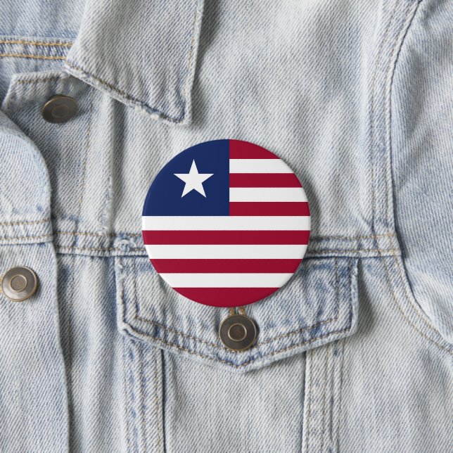 Bóton Redondo 7.62cm Bandeira da Libéria (In Situ)