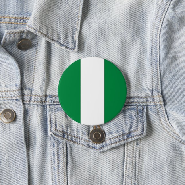 Bóton Redondo 7.62cm Bandeira da Nigéria (In Situ)
