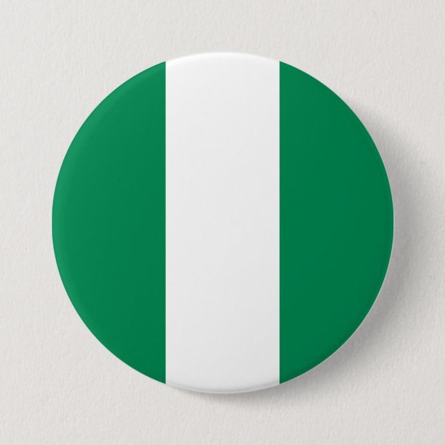 Bóton Redondo 7.62cm Bandeira da Nigéria (Frente)