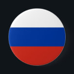 Bóton Redondo 7.62cm Bandeira da Rússia<br><div class="desc">Botão Ronda de Bandeiras da Rússia. Você pode adicionar seu próprio texto ou gráfico clicando em "personalizar mais".</div>