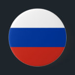 Bóton Redondo 7.62cm Bandeira da Rússia<br><div class="desc">Botão Ronda de Bandeiras da Rússia. Você pode adicionar seu próprio texto ou gráfico clicando em "personalizar mais".</div>