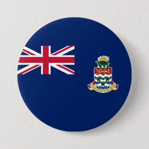 Bóton Redondo 7.62cm Bandeira das Ilhas Cayman