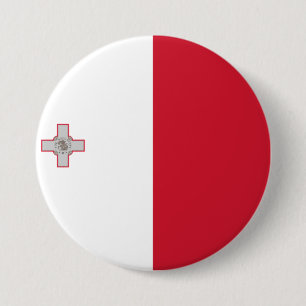 Bóton Redondo 7.62cm Bandeira de Malta