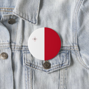 Bóton Redondo 7.62cm Bandeira de Malta