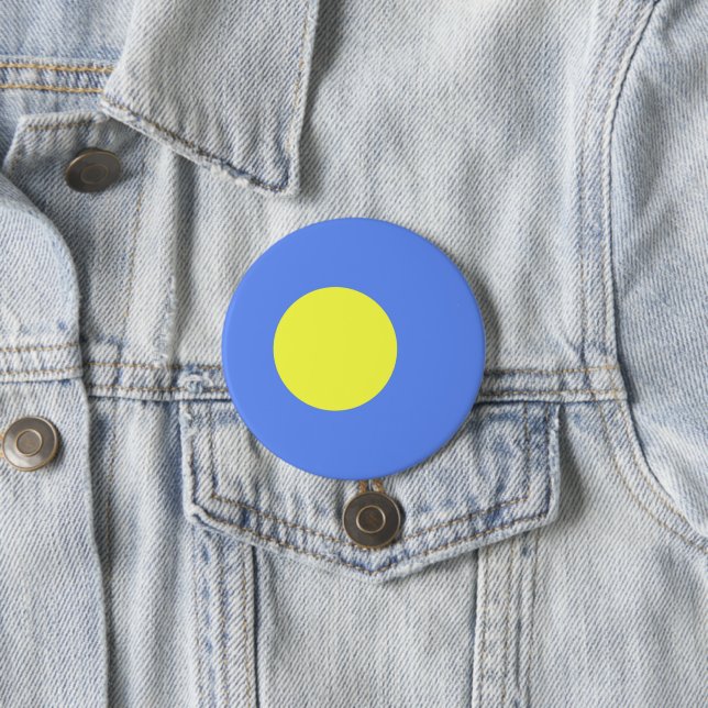 Bóton Redondo 7.62cm bandeira de Palau (In Situ)