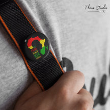 Bandeira de um homem negro orgulhoso da história n