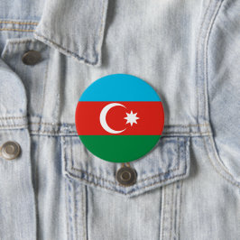 Bóton Redondo 7.62cm Bandeira do Azerbaijão