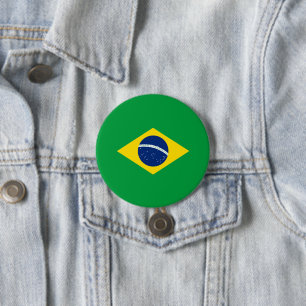 Bóton Redondo 7.62cm Bandeira do Brasil