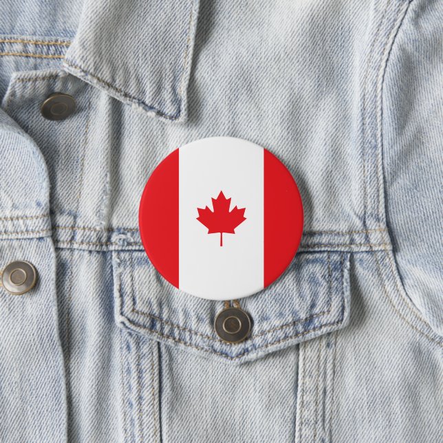 Bóton Redondo 7.62cm Bandeira do Canadá (In Situ)
