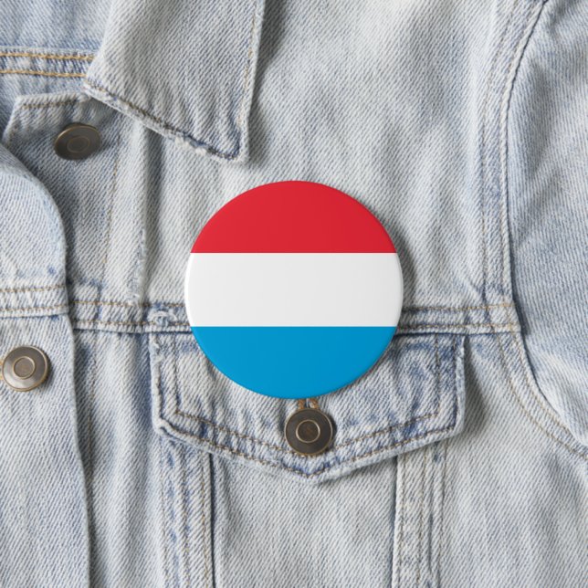 Bóton Redondo 7.62cm Bandeira do Luxemburgo (In Situ)