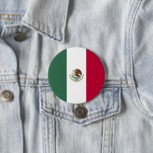 Bóton Redondo 7.62cm Bandeira do México