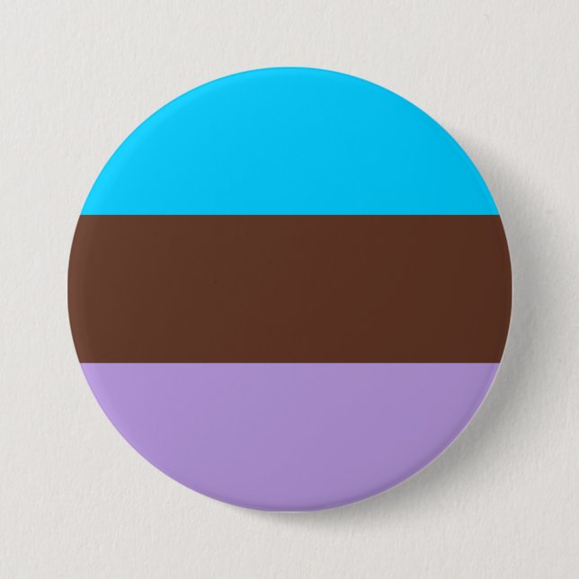 Bóton Redondo 7.62cm Bandeira do Orgulho Androsexual (Frente)