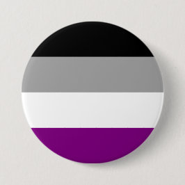 Bóton Redondo 7.62cm Bandeira do Orgulho Assexual