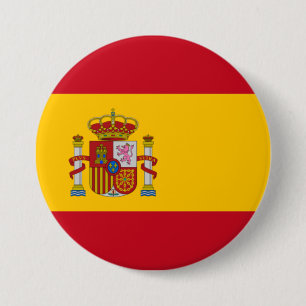 Bóton Redondo 7.62cm Bandeira Espanhola (Espanha)