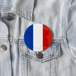 Bóton Redondo 7.62cm bandeira francesa