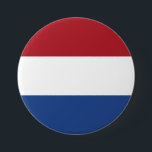 Bóton Redondo 7.62cm Bandeira Holandesa<br><div class="desc">Bandeira Holandesa</div>