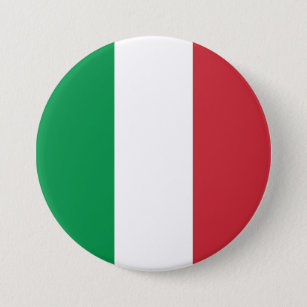 Bóton Redondo 7.62cm Bandeira Itália