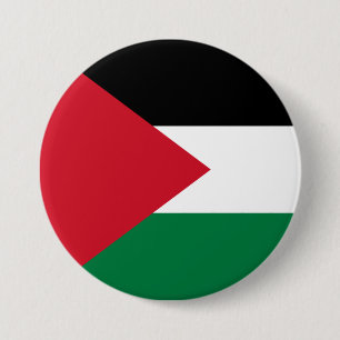 Bóton Redondo 7.62cm Bandeira Palestiniana (Palestina)