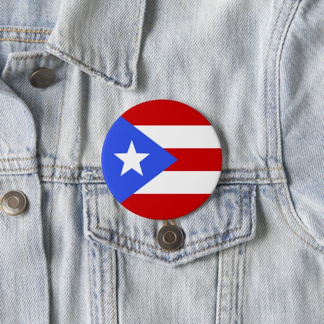Bóton Redondo 7.62cm bandeira Porto Rico (In Situ)