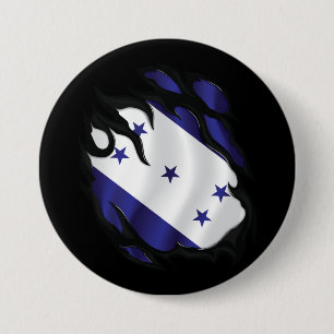 Bóton Redondo 7.62cm Bandeira Rasgada de Honduras