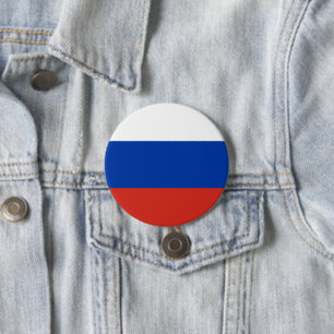 Bóton Redondo 7.62cm bandeira russa