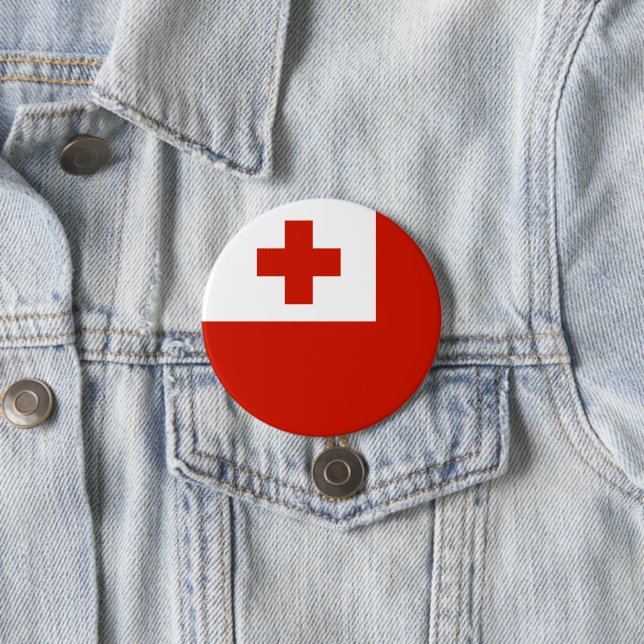 Bóton Redondo 7.62cm Bandeira Tonga (In Situ)