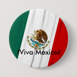 Bóton Redondo 7.62cm Bandera de México