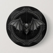 Bat Skull Gothic Dark, Design gerado pelo Ai