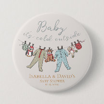 Bebê Está Frio Fora do Chá de fraldas de inverno