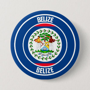 Bóton Redondo 7.62cm Belize Round Emblem